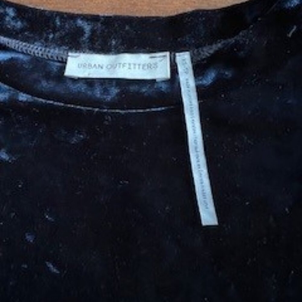 Urban Outfitters Blue Velvet Shirt